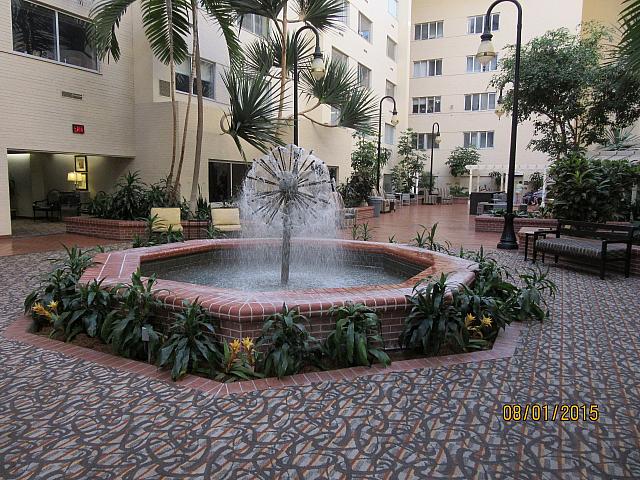 Fountain at the Brent House Hotel