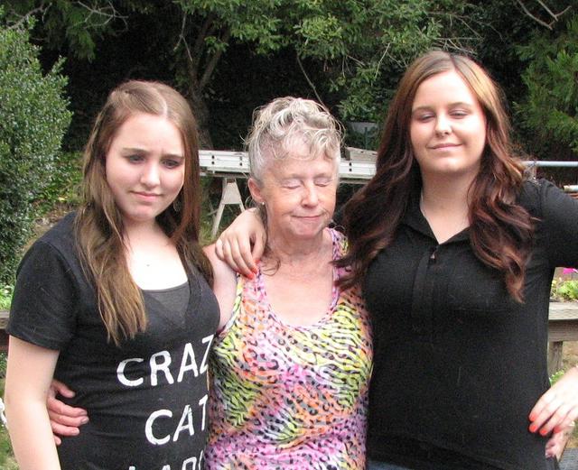 Judy Blackman and Granddaughters