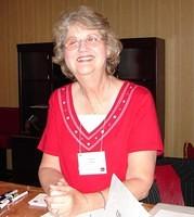 Mary at the Registration Desk