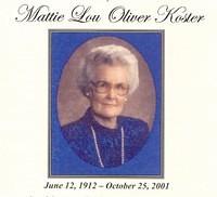 Mattie Lou Koster